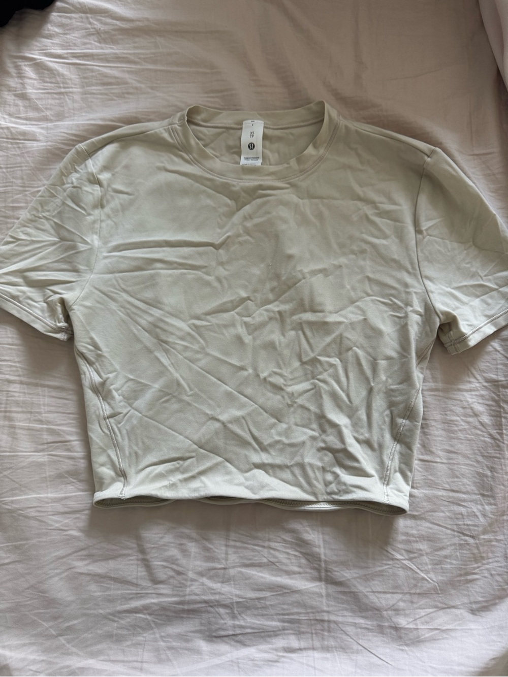 Lululemon Wundermost Ultra Soft Nulu Crewneck Cropped T Shirt